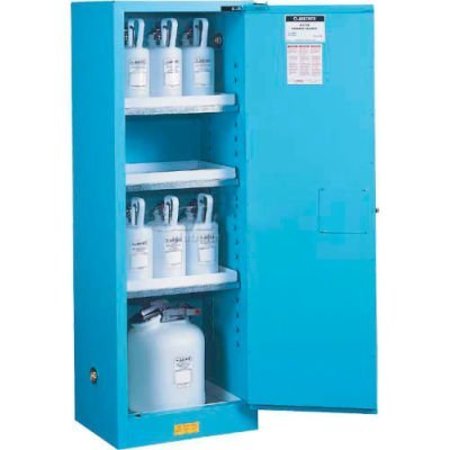 JUSTRITE Acid Corrosive Cabinet Self Close Single Doors Vertical Storage 892222